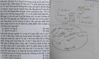 Câu hỏi trong đề thi môn Giáo dục Công dân khiến thí sinh phải thốt lên: "Quá nhiều drama!"