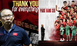 Dàn cầu thủ đội tuyển Việt Nam dành cho thầy Park Hang-seo những lời chia tay xúc động