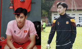 "Hotboy" Trần Gia Bảo - cầu thủ U17 Việt Nam ghi bàn trận gặp U17 Nhật Bản