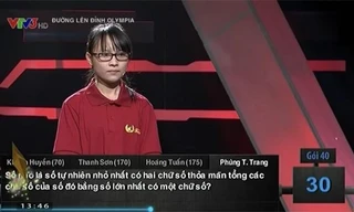 Câu hỏi về Toán học ở Đường Lên Đỉnh Olympia khá đơn giản nhưng thí sinh lại trả lời sai