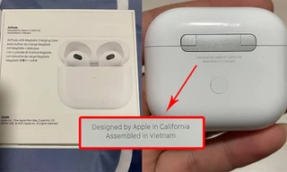 Các tín đồ công nghệ bất ngờ phát hiện AirPods 3 mới ra mắt được lắp ráp tại Việt Nam