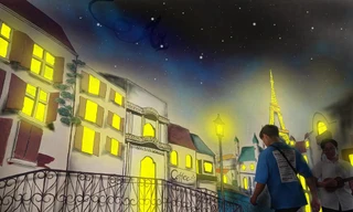 Hai nam sinh nhận "mưa lời khen" khi biến bức tường lớp học thành góc "sống ảo" cực đẹp