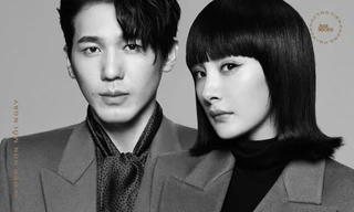 Dương Mịch cá tính với tóc ma-nơ-canh, sánh đôi cùng Bạch Vũ trên Harper's BAZAAR