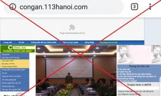 Trang web giả mạo được các đối tượng dùng để lừa đảo.