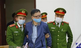 Bị cáo Trịnh Xuân Thanh tại tòa. Ảnh TTXVN