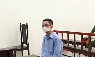 Bị cáo Trần Hoàng Minh tại tòa.