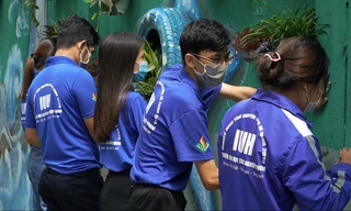 Tận thấy bức tường sinh vật biển độc lạ giữa lòng Sài Gòn 