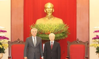 Tổng Bí thư Nguyễn Phú Trọng tiếp Chủ tịch Duma Quốc gia Nga