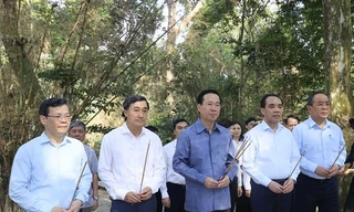 Chủ tịch nước Võ Văn Thưởng dâng hương tại khu di tích Quốc gia đặc biệt Tân Trào 