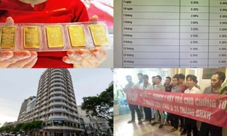 Giá vàng tăng sốc; ngân hàng giảm lãi suất tiết kiệm thấp kỷ lục