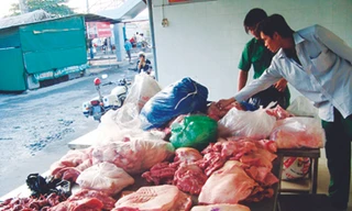 10% vi khuẩn liên cầu lợn týp 2 có mặt trong thịt lợn gây ra căn bệnh nguy hiểm này	Ảnh L.N