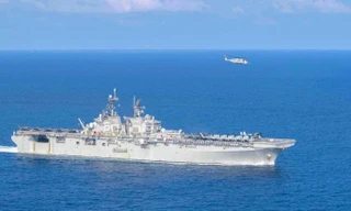 Tàu chiến Mỹ hiện diện trong vùng biển Malaysia. (Ảnh: US Navy)