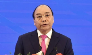 Thủ tướng Nguyễn Xuân Phúc phát biểu tại lễ khai mạc Hội nghị cấp cao ASEAn 36. (Ảnh: Như Ý)