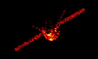 Hình ảnh radar về trạm trũ trụ Thiên Cung-1 của Trung Quốc. Trạm này dừng hoạt động từ năm 2018. (Ảnh: AP)