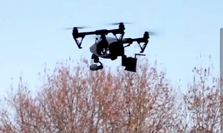 Một máy bay không người lái được sử dụng ở Trung Quốc để nhắc nhở người dân. (Ảnh: Xinhua)