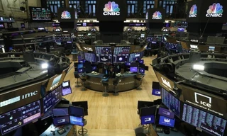 Bên trong sàn chứng khoán New York ngày 19/3. (Ảnh: Reuters)