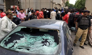 Hiện trường nơi xảy ra vụ tấn công. (Ảnh: CNN)