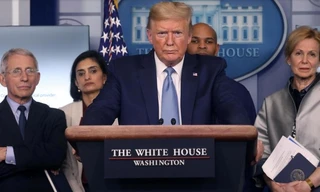 Ông Trump đang gia tăng các nỗ lực đối phố với dịch Covid-19. (Ảnh: CNN)