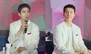 Lee Dong Wook tại TP.HCM: Biểu cảm vừa hài vừa thương, khung hình với Thùy Tiên