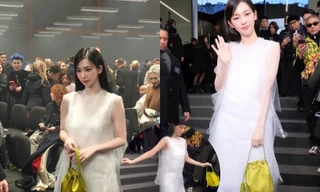 Karina aespa đẹp tựa thiên nga tại Milan Fashion Week, gặp sự cố với giày cao gót