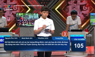 Những câu hỏi thú vị nhất ở trận Chung kết Đường Lên Đỉnh Olympia năm thứ 24