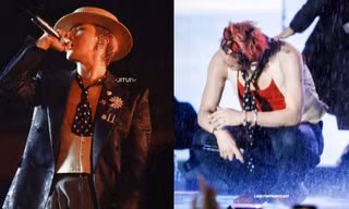 G-Dragon đội mưa biểu diễn ở Mỹ Đình: Chiếc trâm hoa cúc gần 3 tỷ đồng gây sốt