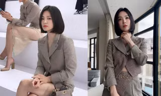 Song Hye Kyo sang chảnh tại show thời trang Pháp: Vóc dáng mảnh mai, tóc ngắn quyền lực