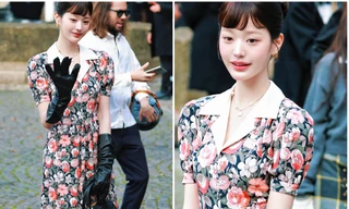 Wonyoung IVE gợi nhớ biểu tượng thời trang Audrey Hepburn tại show MiuMiu