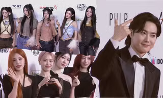 Thảm đỏ AAA 2023: Jang Wonyoung xinh như công chúa, NewJeans "chơi trội"