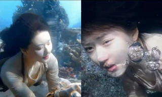 Rèm Ngọc Châu Sa lên sóng, Triệu Lộ Tư "đẹp ná thở" trong cảnh quay dưới nước