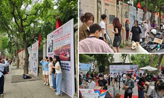 Giới trẻ xếp hàng xem triển lãm tương tác kỷ niệm 50 năm Giải phóng miền Nam