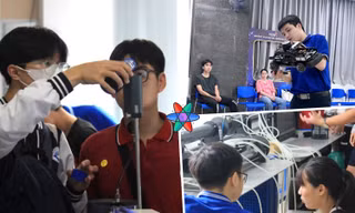 Teen "mờ ê mê" lớp học trải nghiệm Khí động học và Xe tự hành bám làn đường