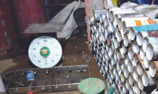 Hiện trường tại cơ sở sang chiết gas quy mô lớn