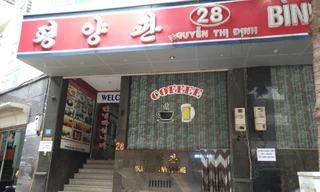 Nhà hàng Bình Nhưỡng trên phố Nguyễn Thị Định. Ảnh: Minh Đức