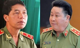 2 cựu Thứ trưởng Bộ Công an Trần Việt Tân (trái) và Bùi Văn Thành.