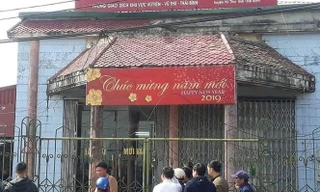 Hiện trường vụ cướp.