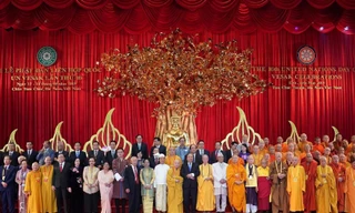 1.600 đại biểu từ 115 quốc gia tham gia Đại lễ Vesak 2019 tại chùa Tam Chúc, Hà Nam. Ảnh: Như Ý
