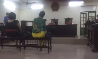 Các bị cáo tại tòa.
