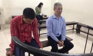 Huyên và Dưỡng tại phiên tòa.