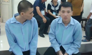 Các bị cáo tại toà.