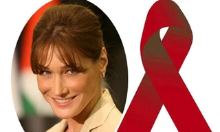 Carla Bruni lạc quan về cuộc chiến chống AIDS