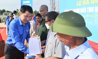 Bí thư T.Ư Đoàn Ngô Văn Cương ra quân chiến dịch Thanh niên tình nguyện Hè tại Nghệ An