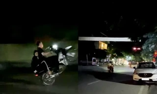 Triệu tập nhóm quái xế mang hung khí, bốc đầu, nẹt pô náo loạn quốc lộ