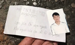 Để lại mảnh giấy ‘con xin lỗi’ cùng bức ảnh chân dung, nam thanh niên gieo mình xuống sông