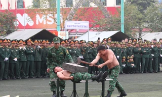 Mãn nhãn màn phô diễn sức mạnh của lực lượng vũ trang Nghệ An