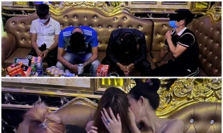  Nhóm bay lắc trong quán karaoke về trụ sở công an vẫn chưa hết 'phê'
