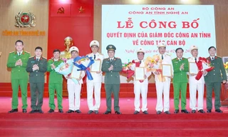 5 đại tá, thượng tá công an Nghệ An xin nghỉ hưu trước tuổi