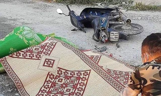 Cặp vợ chồng tử vong tại chỗ sau va chạm với xe tải trên quốc lộ