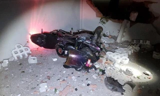 Đâm phải tường rào, trưởng công an xã Cát Văn tử vong thương tâm.(Ảnh minh hoạ)