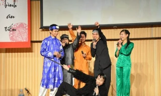 Tiết mục văn nghệ trong chương trình đón Tết do VYSA tổ chức